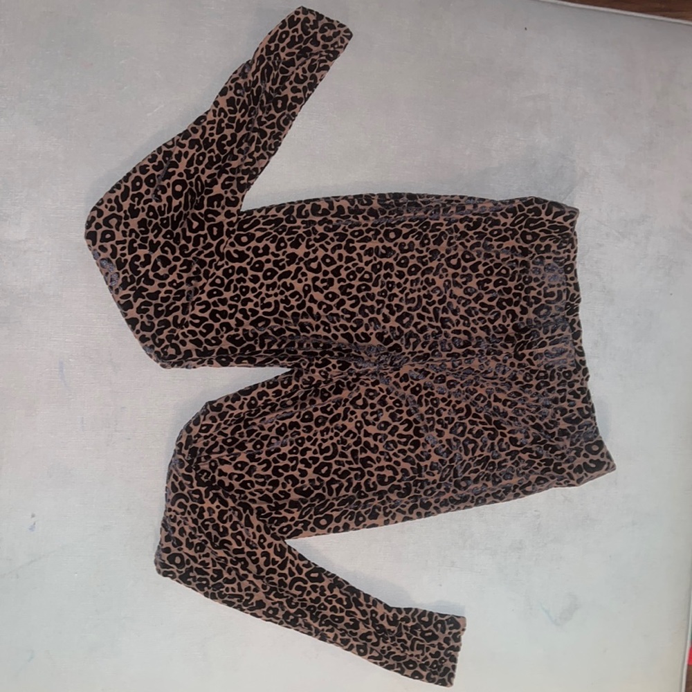 Forever 21 Sheer leopard leggings
